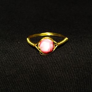 beaded wire ring